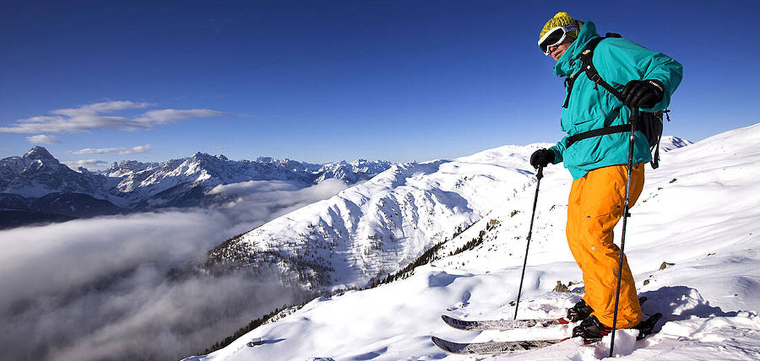 Skifahrer am Thurntaler