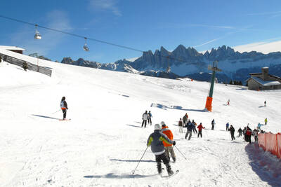 Plose: Skifahren mit Dolomitenblick